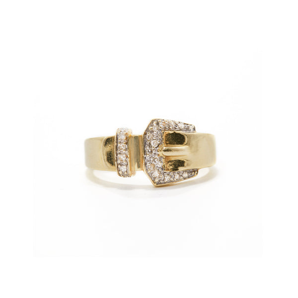 Diamond Buckle Ring