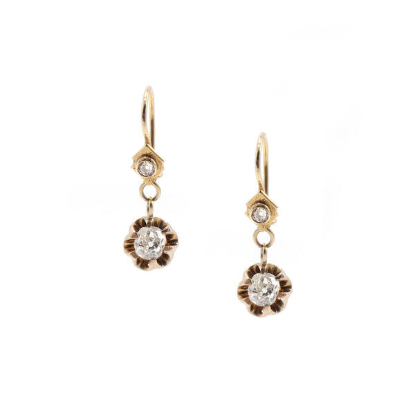 Diamond hot sale buttercup earrings