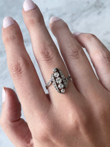 Art Nouveau Diamond Line Ring