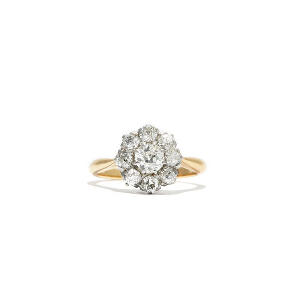 Classic Antique Diamond Cluster Ring