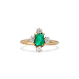 Diamond Compass Emerald Ring