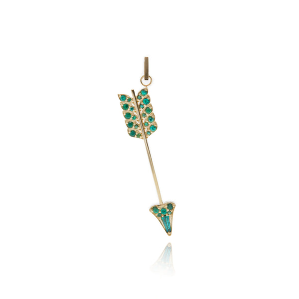 Emerald Arrow Pendant