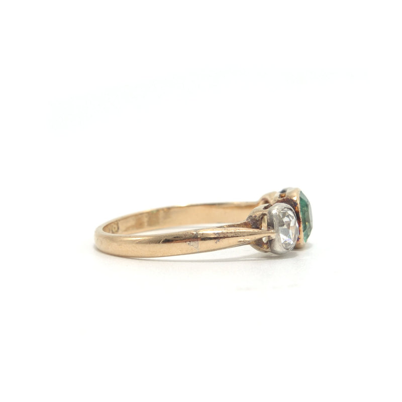 Victorian Emerald and Diamond Ring