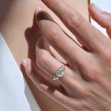 1.61 Carat Emilie Three Old European Cut Diamond Ring