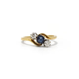 ETIENNE SAPPHIRE AND DIAMOND RING
