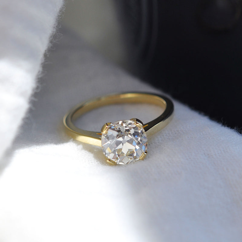 2.17 Old Mine Cut Margot Engagement Ring