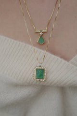 JADE SQUARE NECKLACE