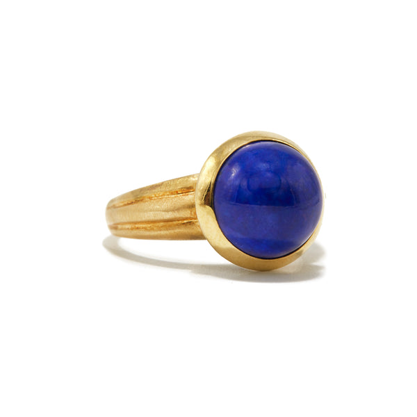 Vintage Lapis Cabochon Ring