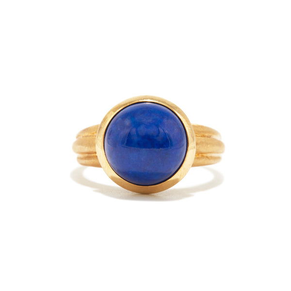 Vintage Lapis Cabochon Ring