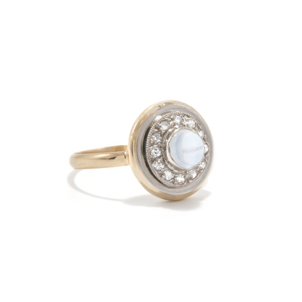 Moonstone Target Ring