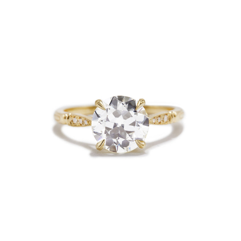 2.01 Natasha Old European Cut Diamond Engagement Ring