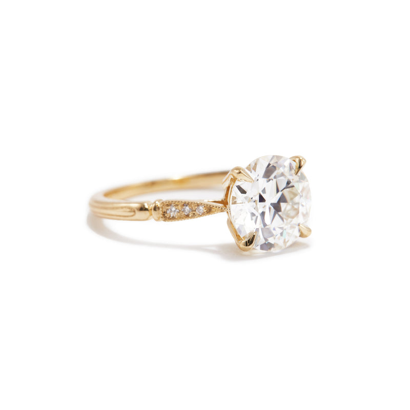 2.01 Natasha Old European Cut Diamond Engagement Ring