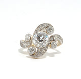 Gemma Art Nouveau Old European Cut Diamond Ring