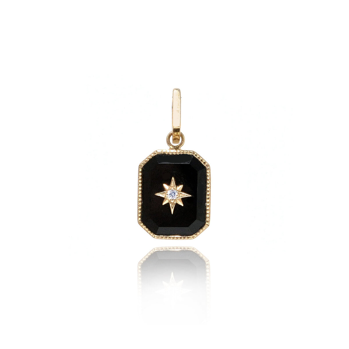 Onyx Diamond Star Charm – Ashley Zhang Jewelry