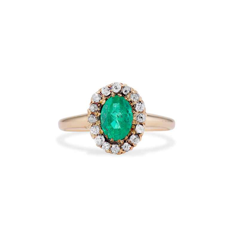 Emerald Diamond Halo