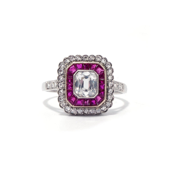 Rowen Ruby and Diamond Deco Ring