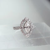 Sezanne Moval Diamond Engagement Ring