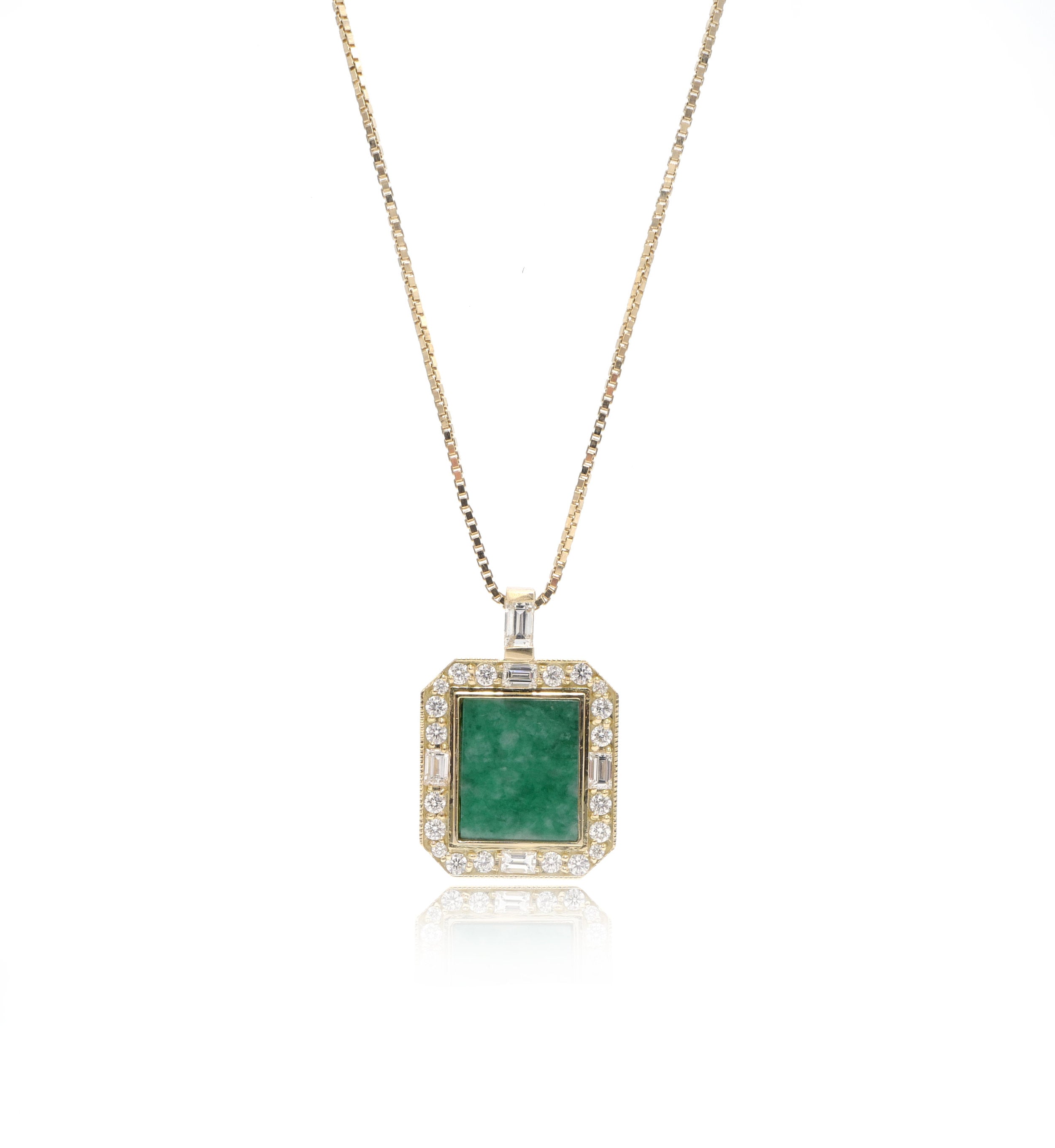 JADE SQUARE NECKLACE – Ashley Zhang Jewelry