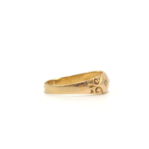 THREE PETITE DIAMOND GYPSY STAR RING
