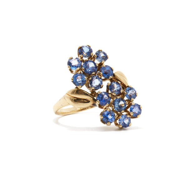 Toi Et Moi Sapphire Flower Ring
