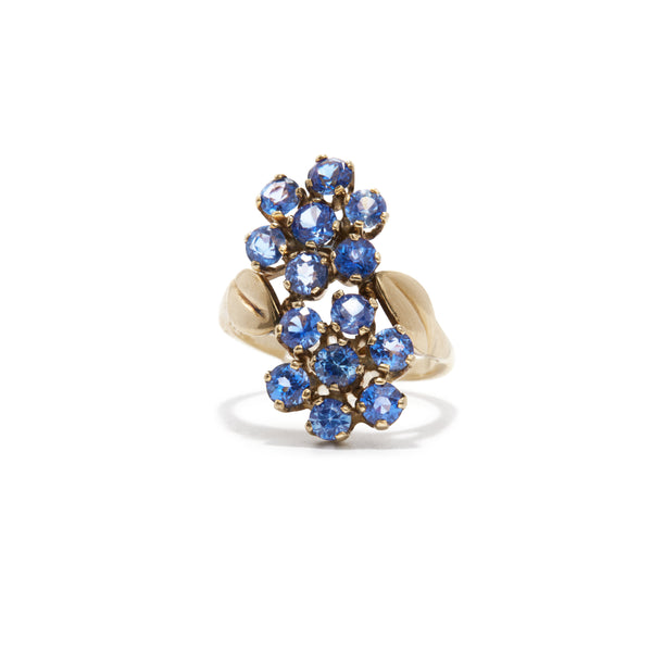 Toi Et Moi Sapphire Flower Ring