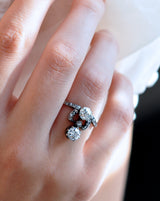 Belle Epoque Double Old European Cut Diamond Ring