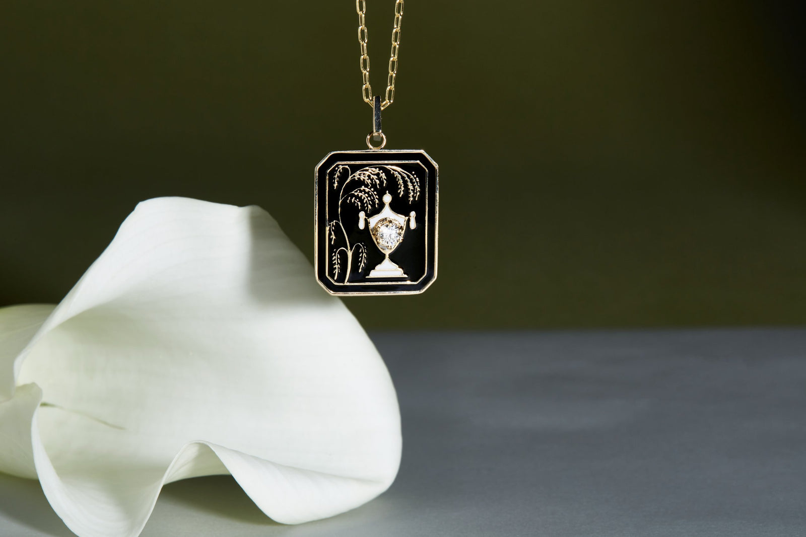 Mourning Pendant – Ashley Zhang Jewelry