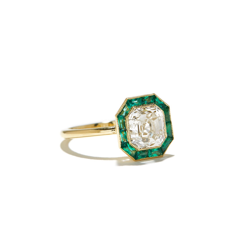 Vendome Emerald 2.52 Asscher Ring