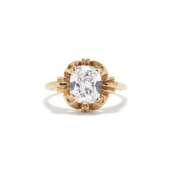 Vintage Cushion Cut Diamond Tiffany Ring