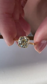 2.17 Old Mine Cut Margot Engagement Ring