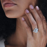 Deco Diamond Filigree Ring
