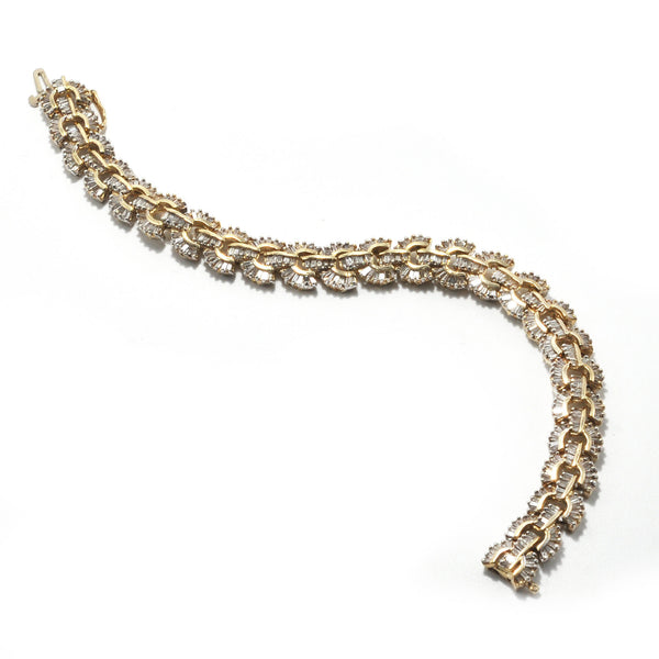 Vintage Baguette Diamond Bracelet