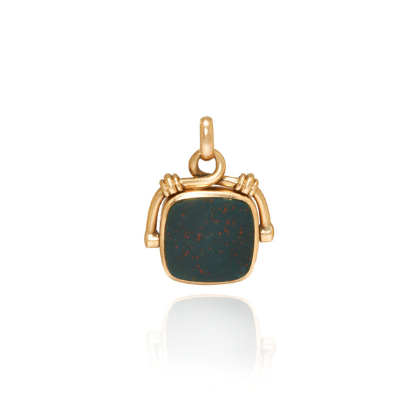 Intaglio Chalcedony Fob Pendant