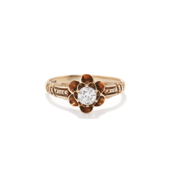 Petite Buttercup Diamond Ring