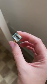 Large Aquamarine Cocktail Ring