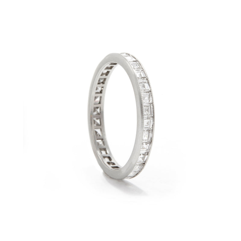 Art Deco Carré Diamond Band