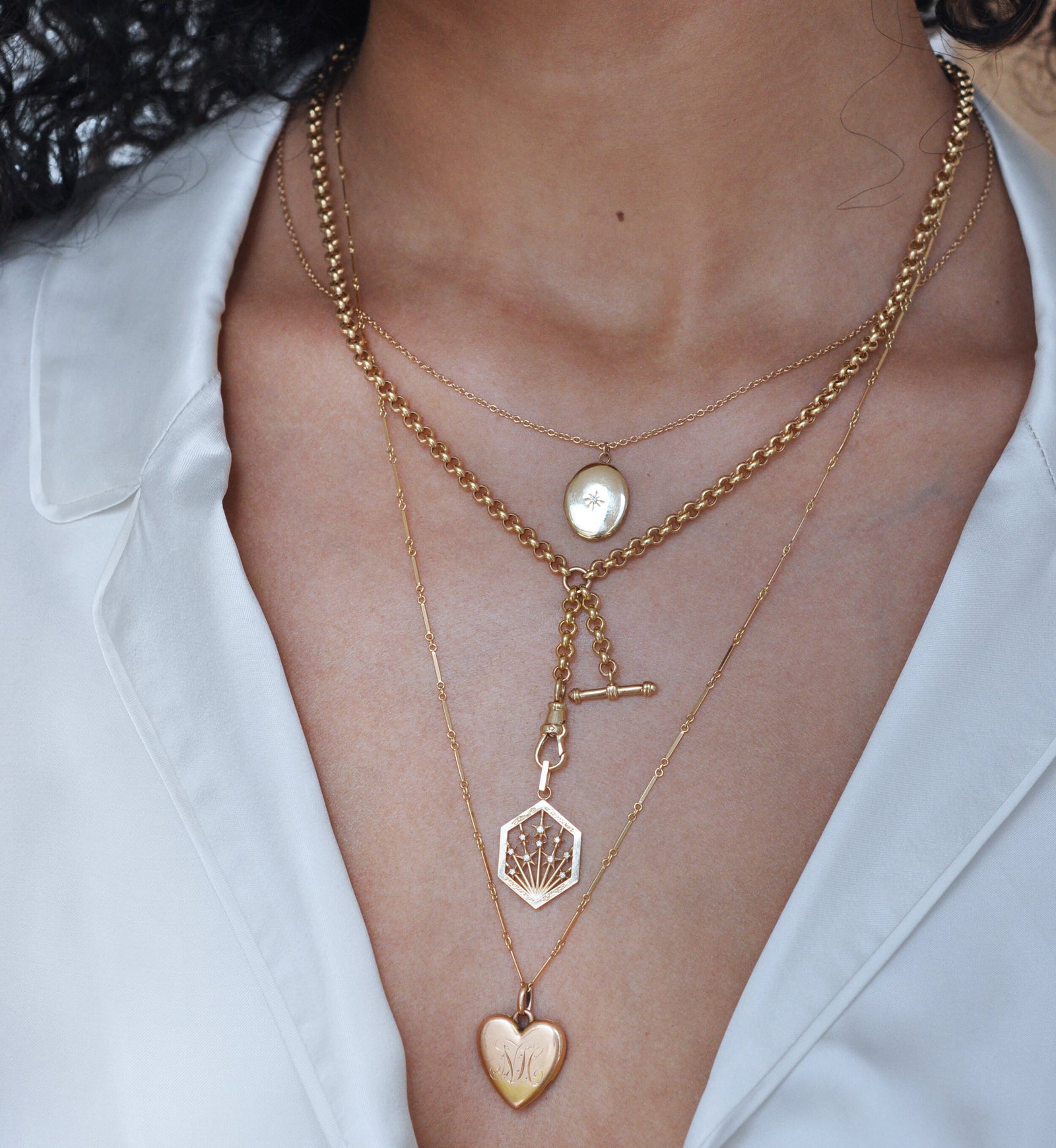 Albert Chain with Dog Clip Clasp – Ashley Zhang Jewelry