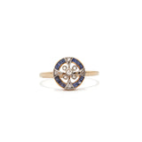 Sapphire and Diamond Compass Ring
