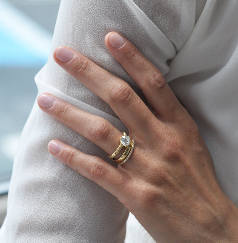 Everly Engraved Engagement Ring1