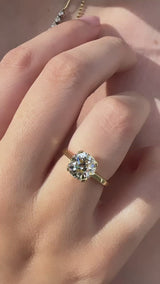 2.17 Old Mine Cut Margot Engagement Ring