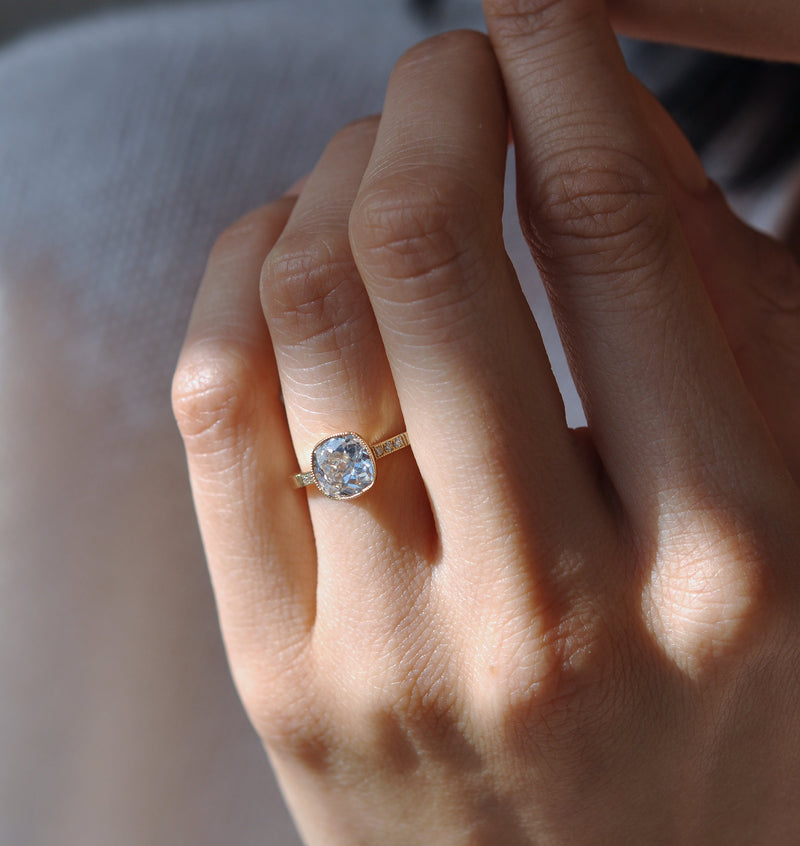 Frances Bezel Engagement Ring – Ashley Zhang Jewelry