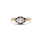Collet Set Marquise Diamond Ring