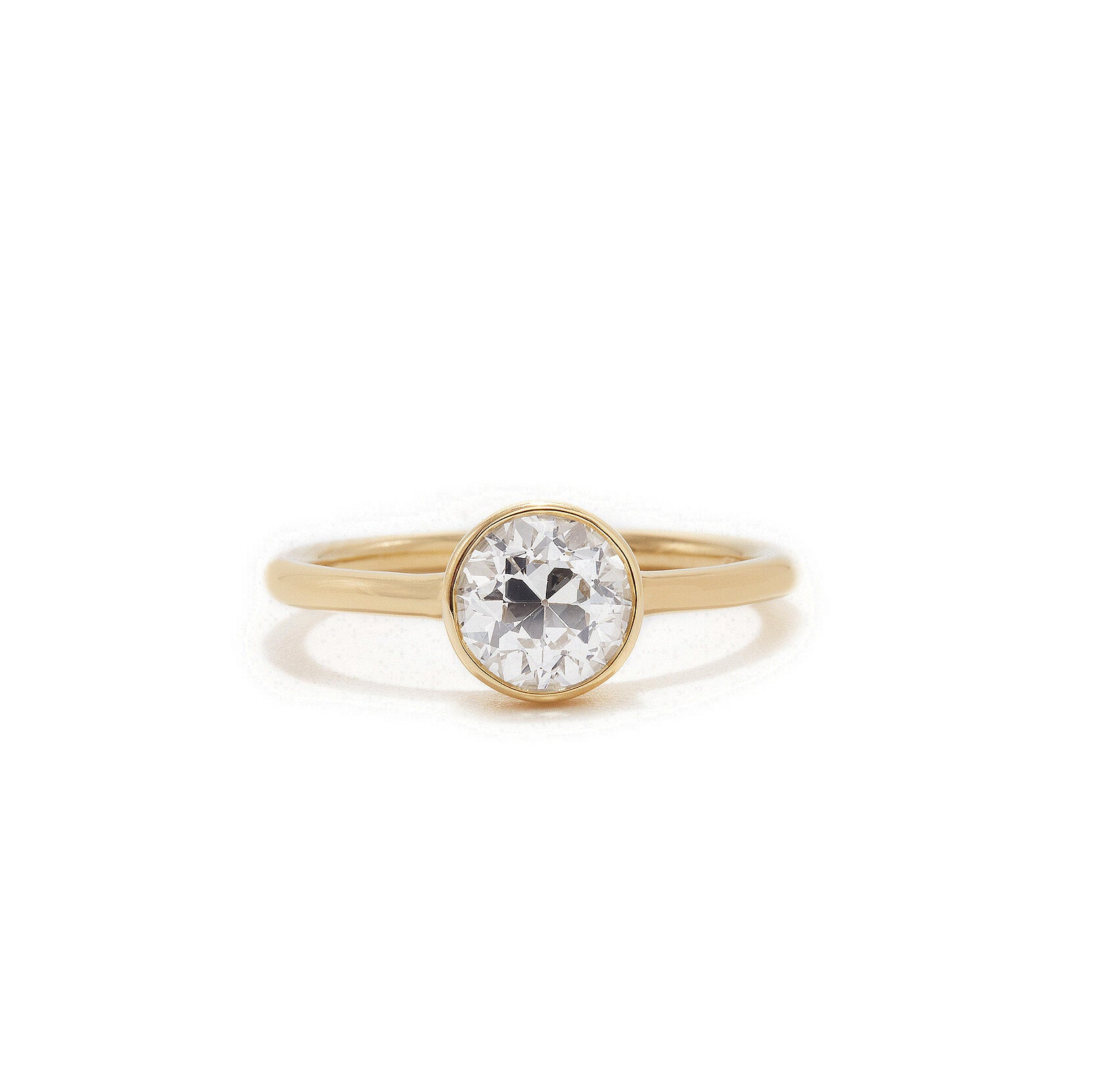 Old European Cut Diamond Bezel Ring – Ashley Zhang Jewelry