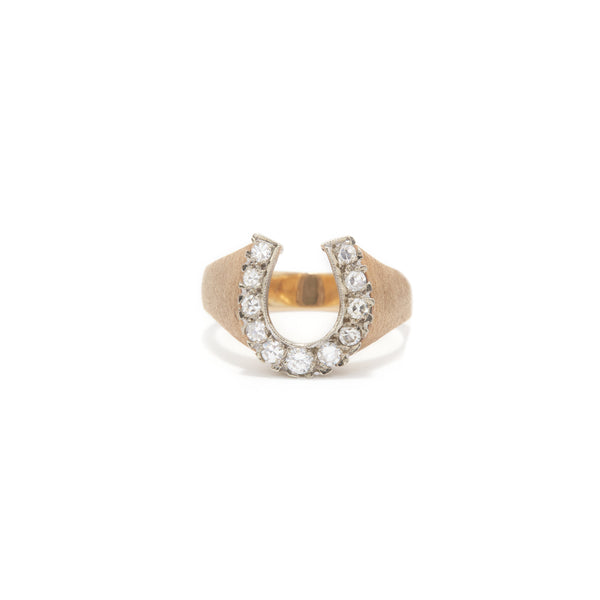 Diamond Horseshoe Ring
