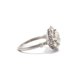 Champagne Old Mine Cluster Ring