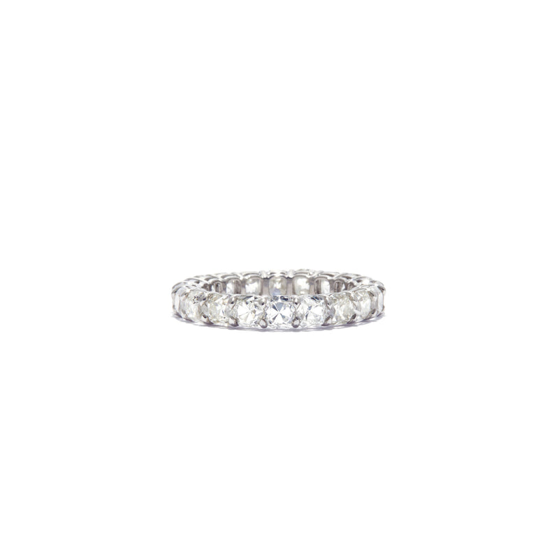 4.97 Carat Old Mine Cut Diamond Eternity Band