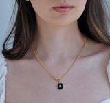 Onyx Emerald Charm