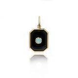 Onyx Opal Charm