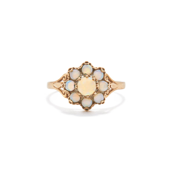 Victorian Opal Cluster Ring