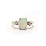 Lilia Opal and Diamond Ring